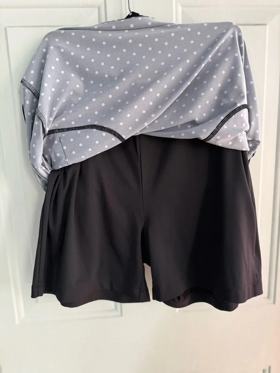 WEEKENDS BY CHICO’S SIZE 2 (L/XL) Polka Dot SKIRT Black White - Picture 7 of 16